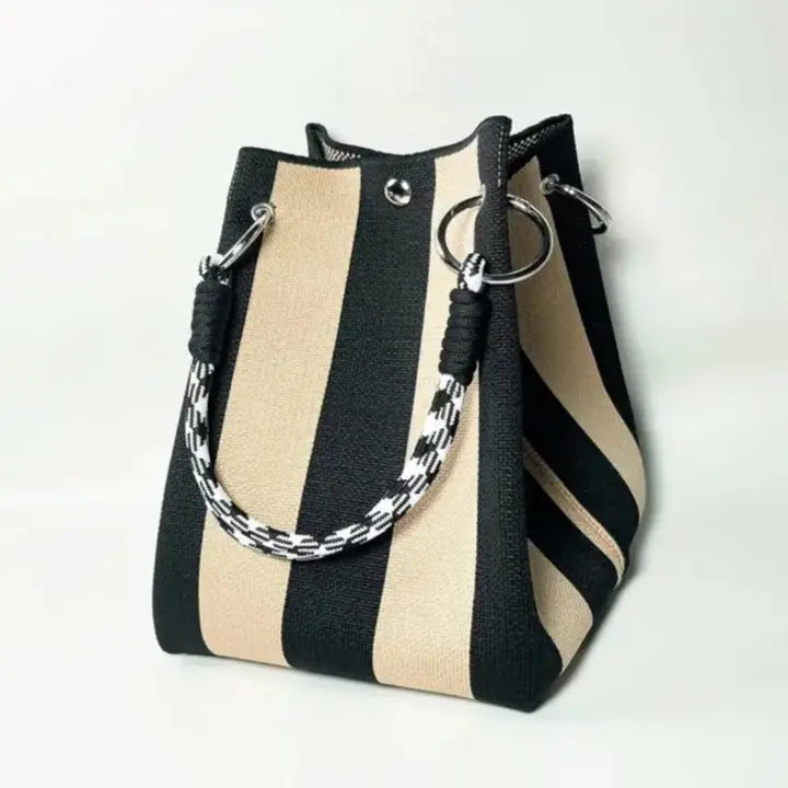 Knitted Large-Capacity Handheld Tote Mini Square Bag