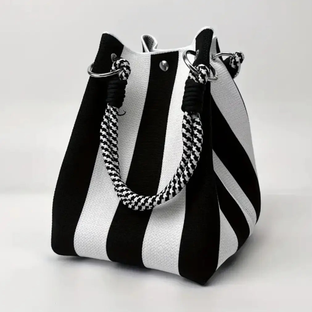 Knitted Large-Capacity Handheld Tote Mini Square Bag